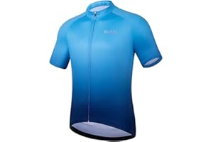 ROTTO Cycling Jersey Mens Bike Shirt Short Sleeve Gradient Color Series
