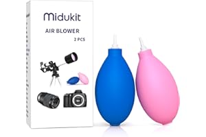 Midukit Air Blower Soft Small Nozzle Powerful, Dust Blower for Electronics, Including Camera Lens Sensor Laptop Computer Keyboard Telescope Microscope, Blowing Away Any Lint or Particle, Air Blaster
