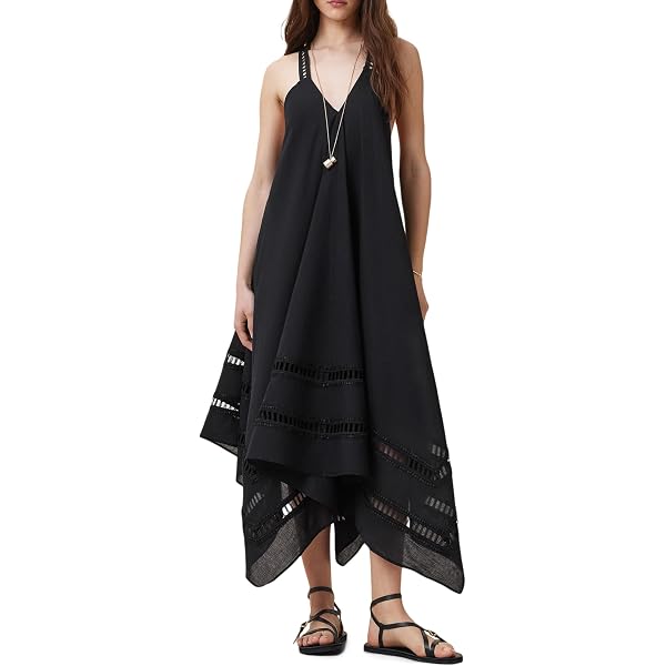 allsaints leather dress ALLSAINTS Black Leather Feliz Dress Sz 0