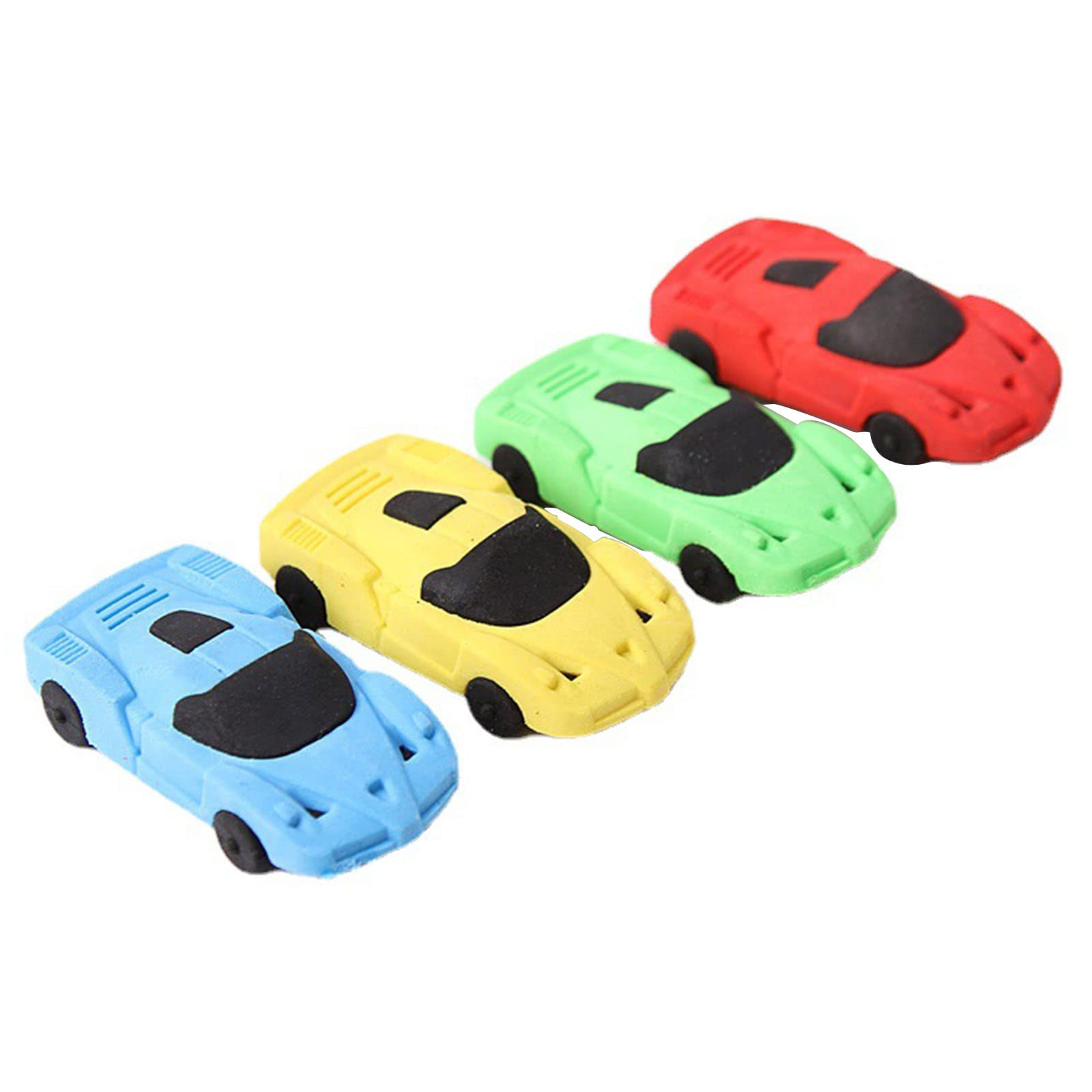 Smart Novelty Car Puzzle Erasers，LIUHUIZEYU Car Eraser Creative Pencil Erasers Set Removable Eraser for Boy Carnival and School Supplies (4 Pcs)