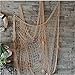 Youbedo Nautical Fish Net With Shells Decoration Retro Photography Props Creamy White Mediterranean Style Fish Net Decor 79 x 59inch