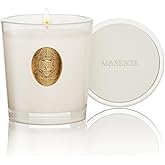 M&SENSE Natural Soy Candle | Vanilla Dream & White | 9.2 oz, 50H Burn Time | Luxury Scented Candle for Relaxation, Gifting, Home Décor | Ideal for Bedroom, Office, Party Ambiance