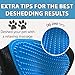 2-in-1 Deshedding Glove-Dog Brush And Pet Grooming Glove-Furniture Hair Remover, For Dogs, Cats, Rabbits and Horses, Long, Medium and Short Hair Fur, Gentle and Effective Deshedding Brush