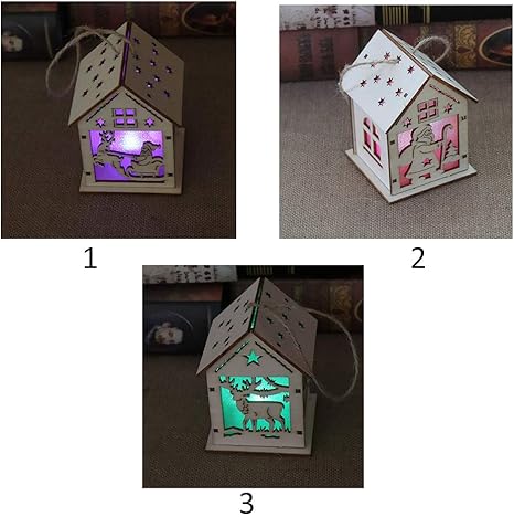 Amazon Co Jp クリスマス 飾り Diy 小型 手作りキット 可愛い手作りおもちゃ 部屋モデル Ledランプ付き クリスマス プレゼント 置物 インテリア用品 ホーム キッチン