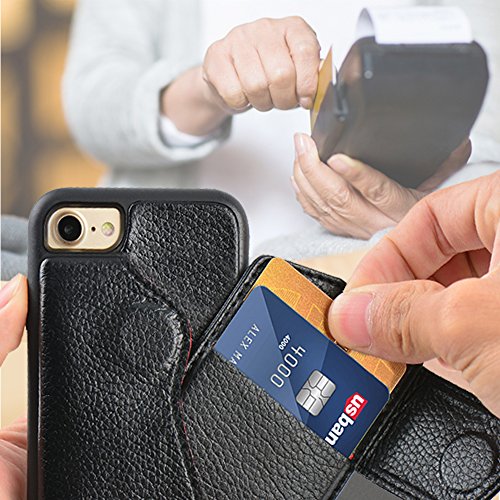 Iphone 7 Wallet Case Zvedeng Iphone Se2 Wallet Case Iphone 8 Wallet Case With Credit Card Holder Slot Leather Wallet Phone Case Protective Cover Magnetic Flip Case For Iphone Se2 8 7 4 7inch Black Pricepulse