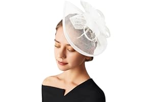 AQOKKA Women Fascinators Hats Flower Fascinators with Headband and Clip Tea Party Headwear for Women and Girls