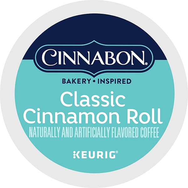 CINNABON CLASSIC CINNAMON ROLL KEURIG SINGLE-SERVE K-CUP PODS, LIGHT ROAST COFFEE, 48 COUNT