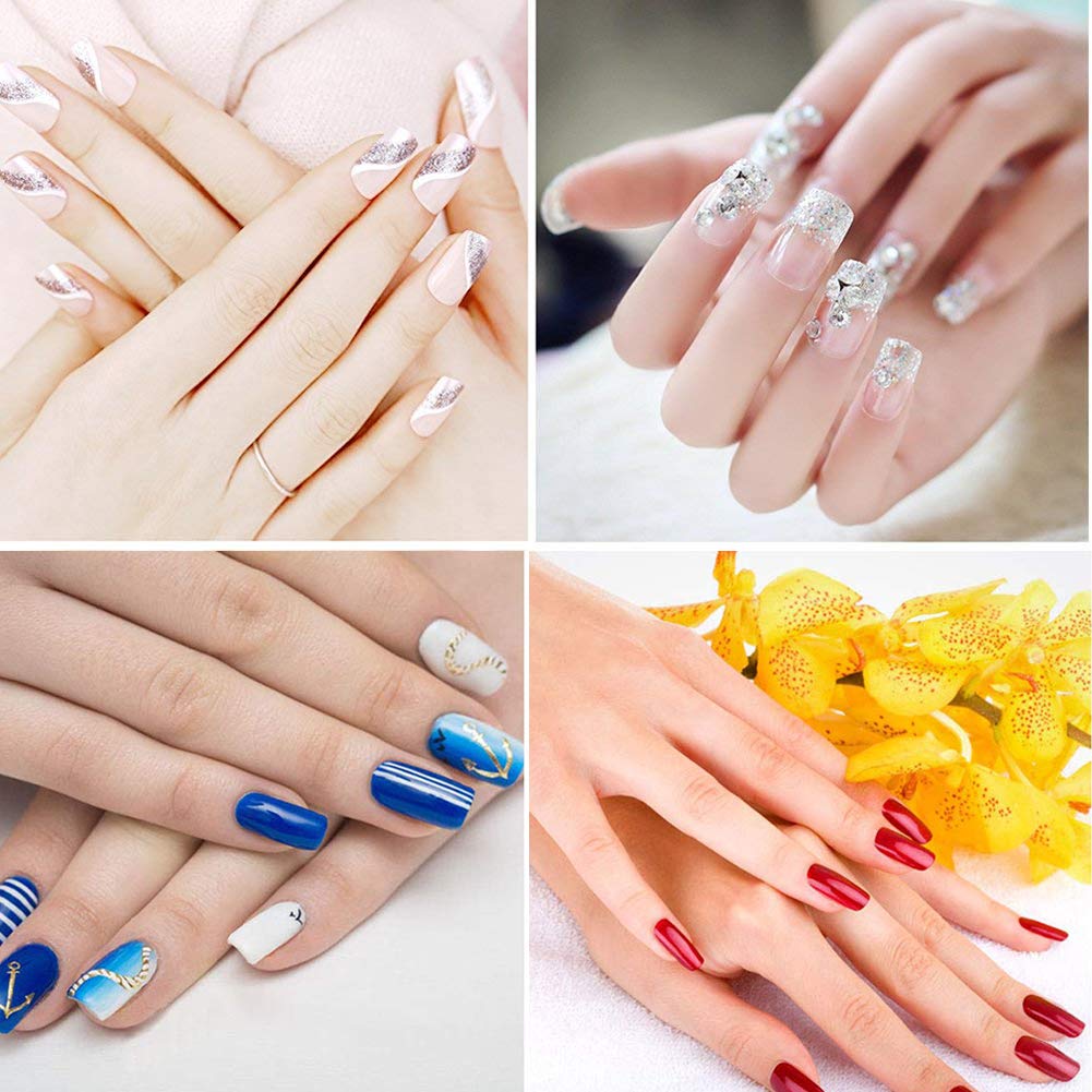 Beuniar Acrylic Nail Tips Natural 500Pcs French Artificial False Tip for Manicure Nails Art Salons & Home DIY - Image 6