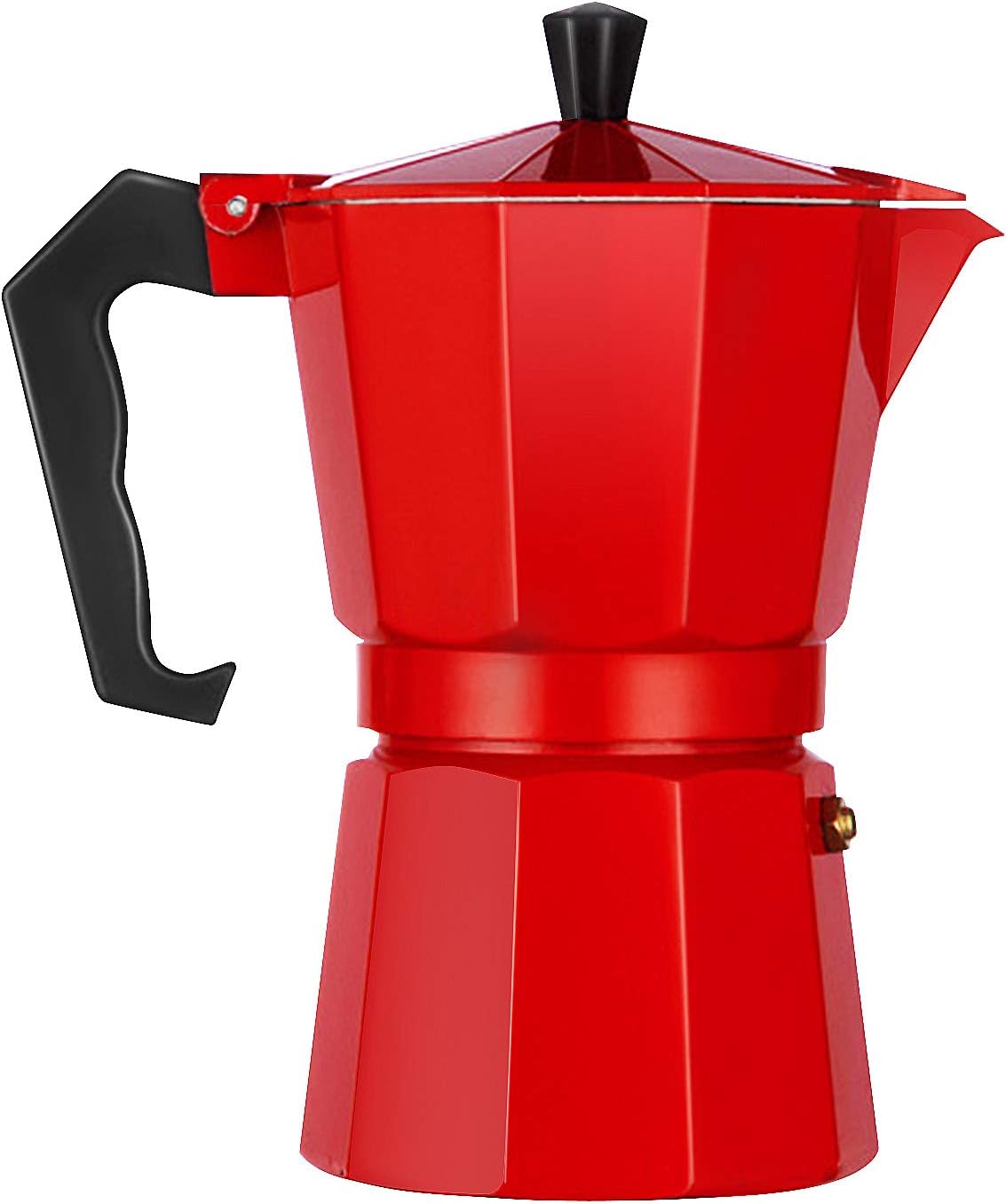 LQKYWNA Octagonal Coffee Pot Aluminum Moka Mocha Espresso Pot Coffee