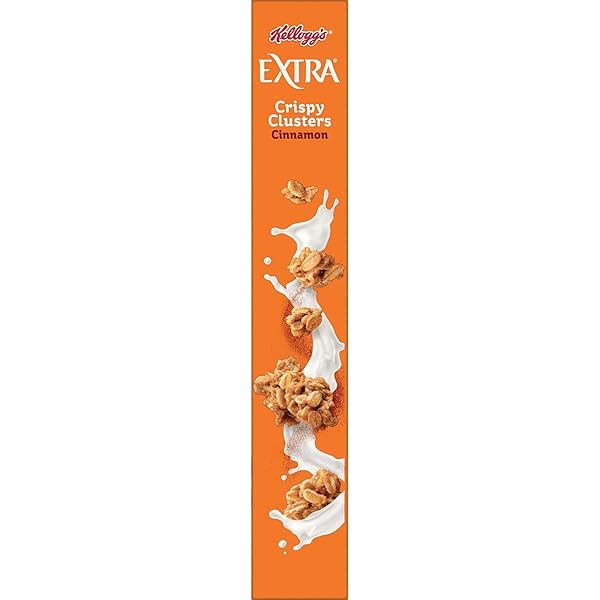 KELLOGG’S EXTRA GRANOLA CEREAL, FIBER CEREAL, FAMILY BREAKFAST, CINNAMON, 20.6OZ BOX (1 BOX)
