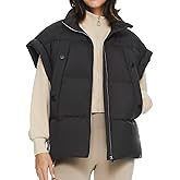 Orolay CHIIONE Oversized Puffer Vest Stand Collar Lightweight Relaxed Fit Winter Quilted Padded Gilet Sleeveless Jacket