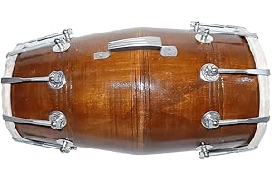 Dholak Musical Instrument Drum Indian Music|Musicals 18 inch Dholak red Wooden