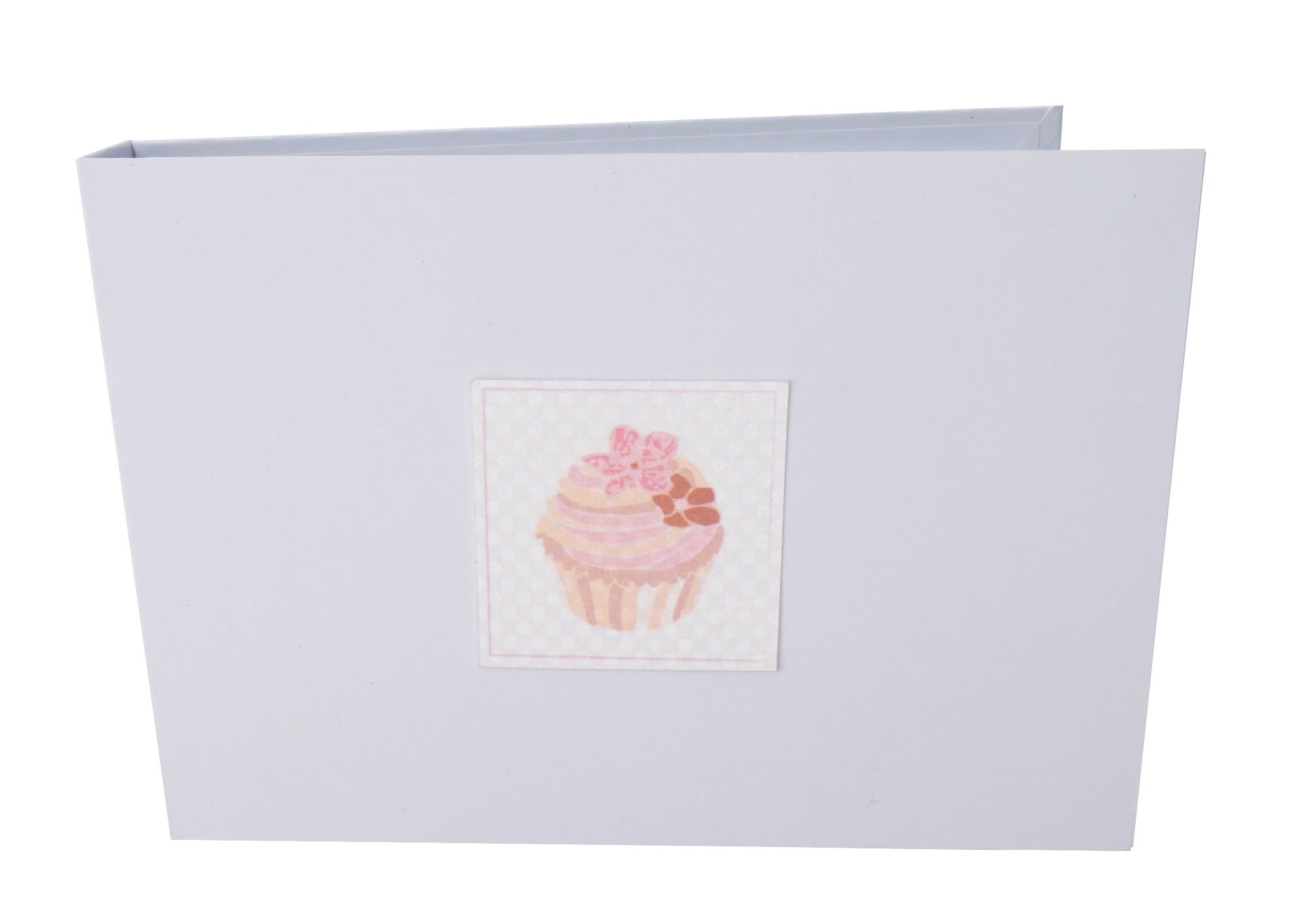 white cotton cards Cupcake Tiny Value Photo Album, Pink, 17.5 x 2.5 x 12.5 cm