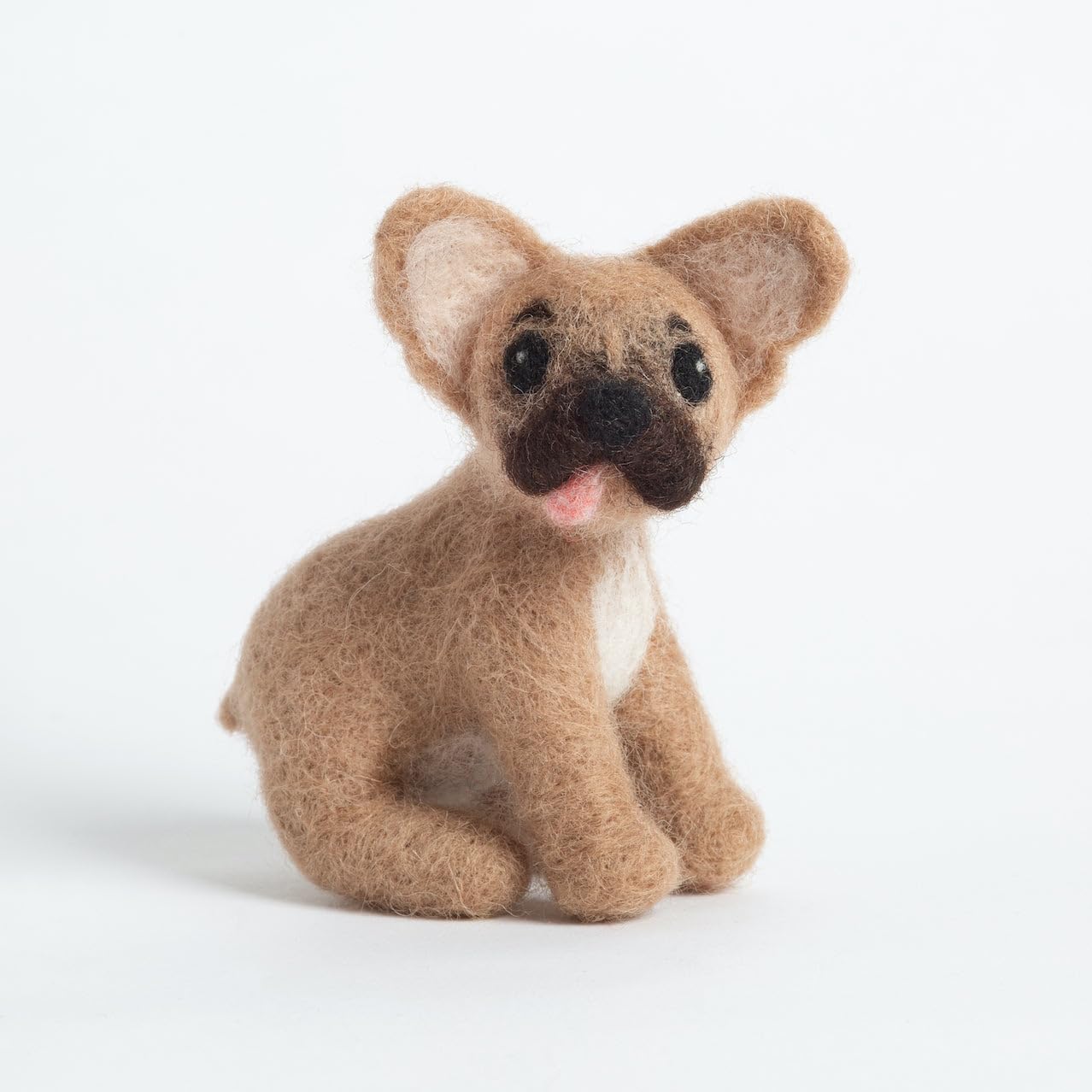 Hawthorn Handmade French Bulldog Needle Felting Kit - Needle Felting Craft Kits for Adults UK, Includes Felting Wool, Needles & Instructions. Great for Adult Craft Gifts - Approx 8cm Tall