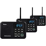 Wuloo Intercoms Wireless for Home 1 Mile Range 22 Channel 100 Digital Code Display Screen, Wireless Intercom System for Home 