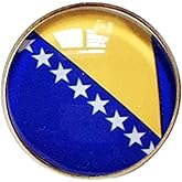 Uijokdef Uijokdef 1 PCS National Flag 6 Pin Round,Lapel Pins party Gifts, Patriotic Pin for Men/Women,National Flag Brooch Accessories Party Favors, Hat Suit Decorations