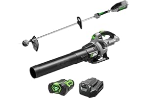 EGO POWER+ Combo, Cordless Trimmer and Blower, 15" Trimmer for Weeds and Grass with Rapid Reload and Cordless Electric 530 CFM Blower, Includes 56V 2.5Ah Battery and Charger - ST1502LB