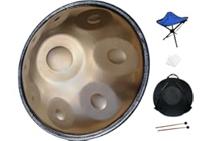 AS TEMAN HANDPAN, 2022 Handpan drum instrument in G Minor 9 Notes 18 inches Steel Hand Drum