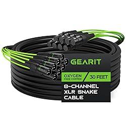 GearIT 8-Channel XLR Snake Cable