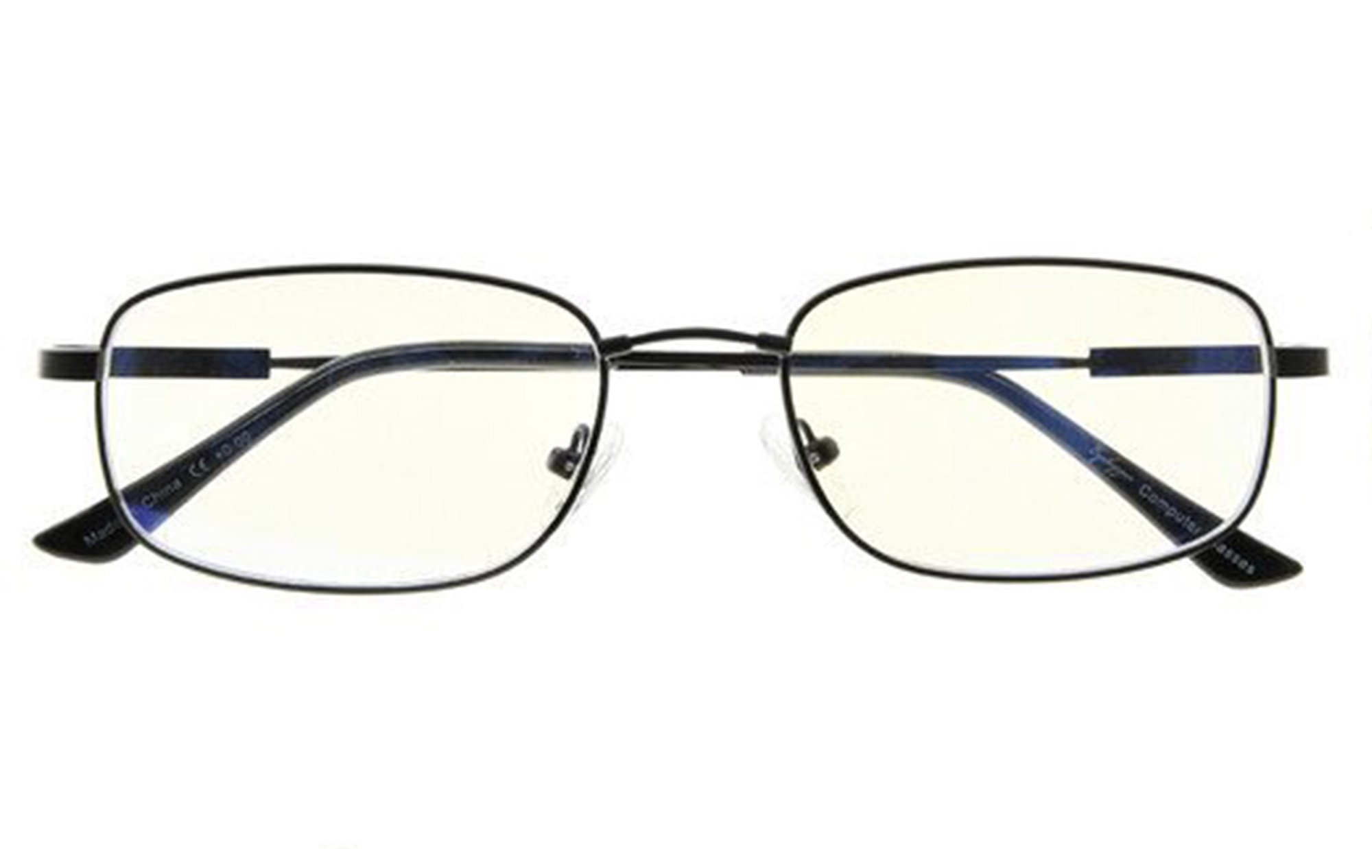 Computer Glasses Men Bendable Titanium Reading Eyeglasses Blue Light Filter(Black) +1.25 — image 1