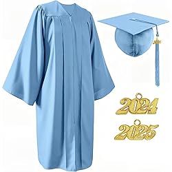 YIIOSS Unisex Matte Cap and Gown 2024 2025 with