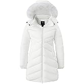 ZSHOW Women's Long Winter Coat Waterproof Warm Quilted Puffer Jacket with Faux Fur Hood