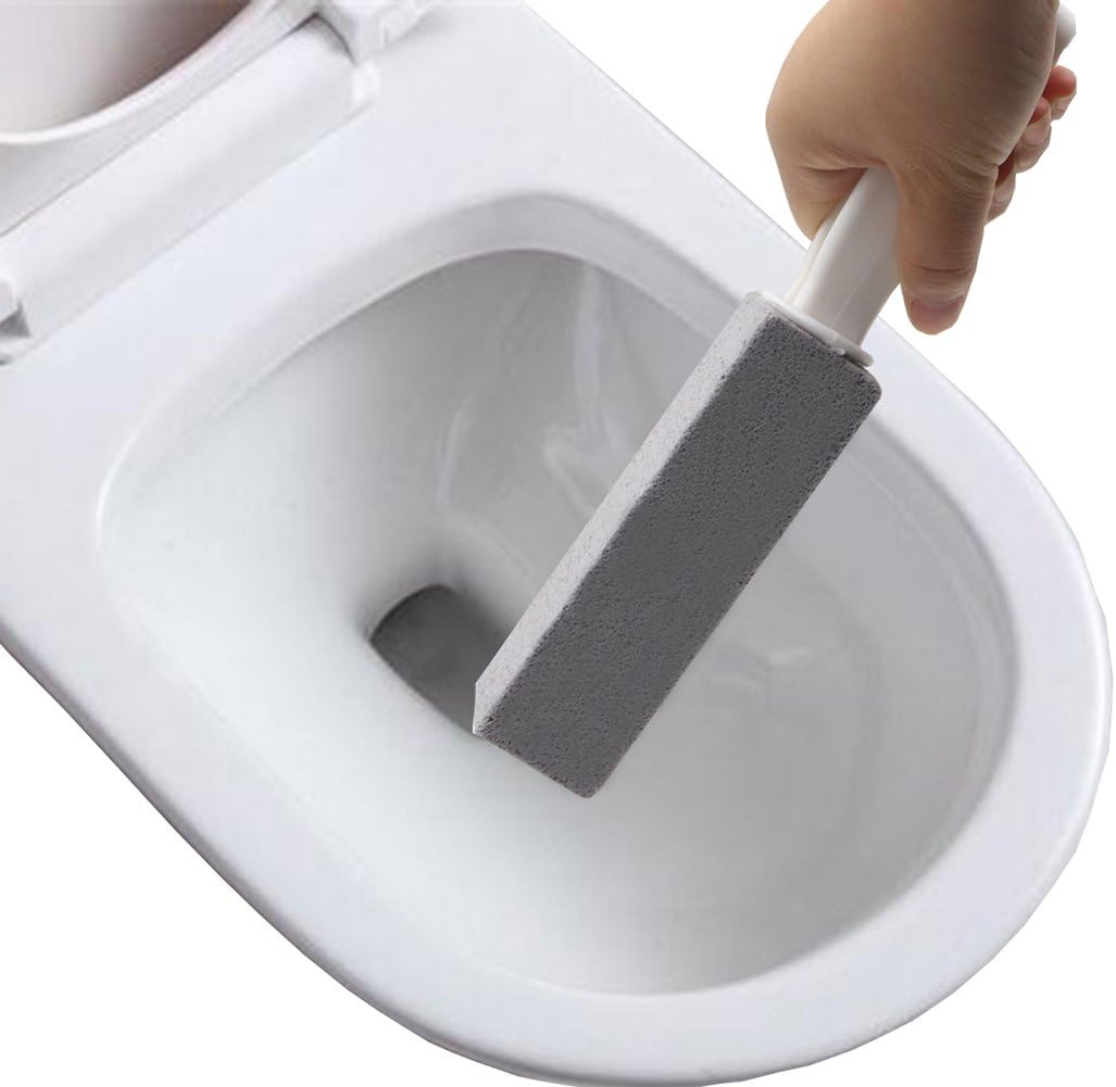Comfun Toilet Bowl Pumice Cleaning Stone with Handle Stains and Hard Water Ring Remover Rust Grill Griddle Cleaner for Kitchen/ Bath/ Pool/ Spa/ Household Cleaning 2 Pack: Kitchen & Dining