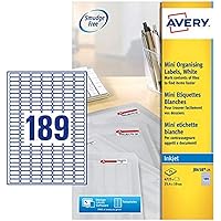 Amazon.com : Avery L7651-100 - Mini Laser Labels 38x21mm ...