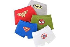 Shanleaf-Cat Superhero Model Cotton Toddler Underwear 5-Pack Little Boys Briefs