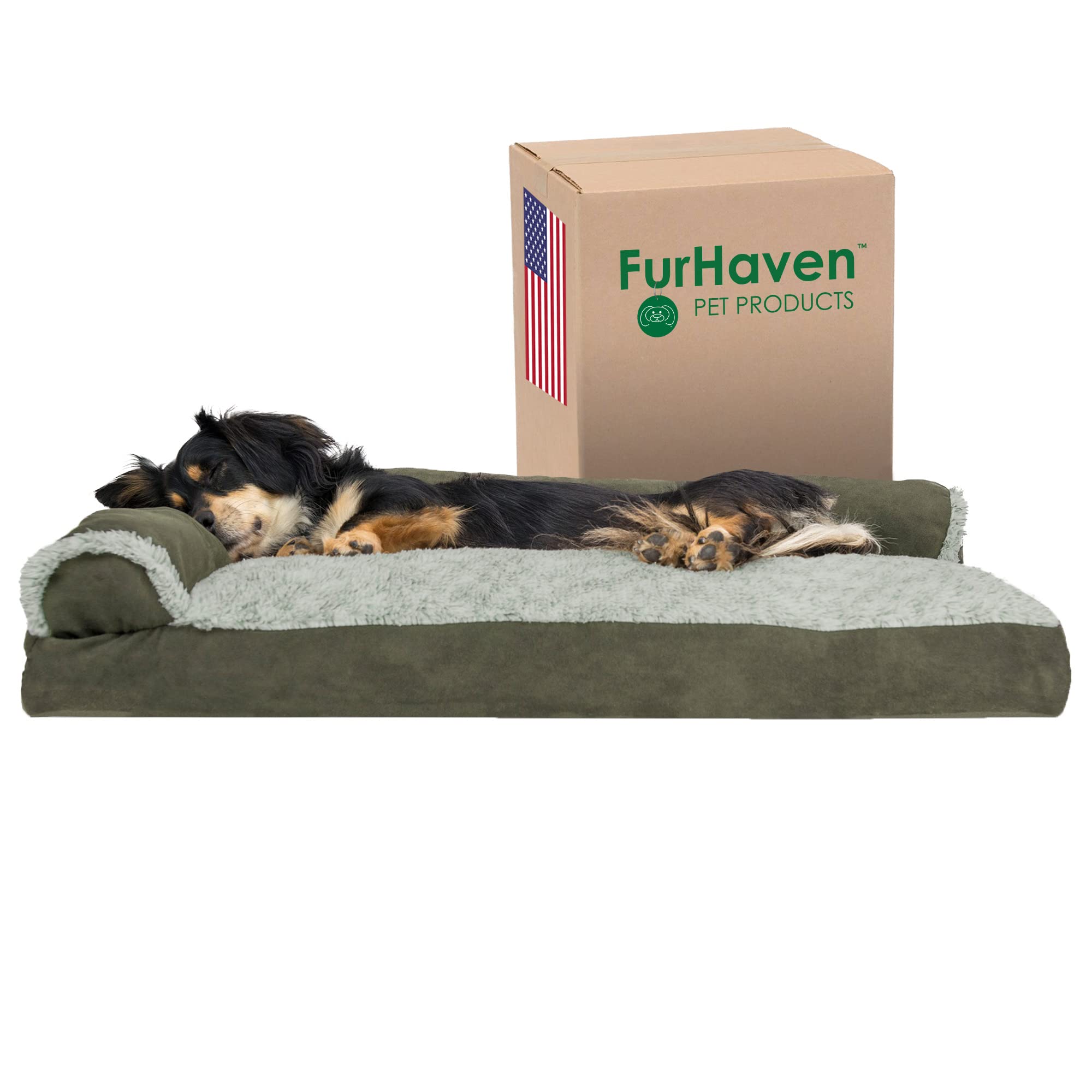 Furhaven Pillow Dog Bed for Medium/Small Dogs