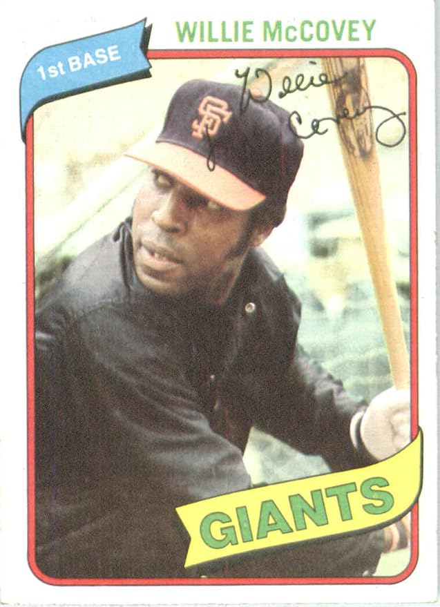 Willie McCovey San Francisco Giants (Baseball Card) 1980 Topps 335 at