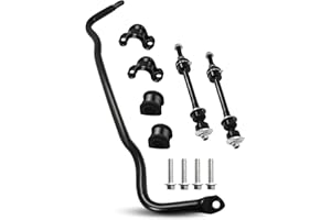 TOFCBYE 55398938AC Front Suspension Stabilizer Bar & K80894 Front Sway Bar Link Kit with Bushing Kit Compatible with Ram 1500 2012-2018 for Dodge Ram 1500 2009-2011 for Ram 1500 Classic 2019-2022