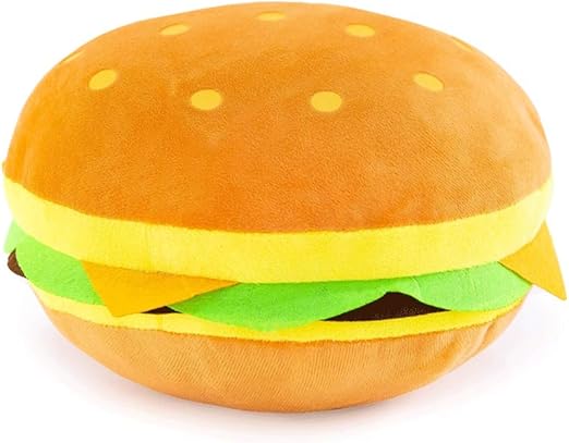 hamburger dog pillow