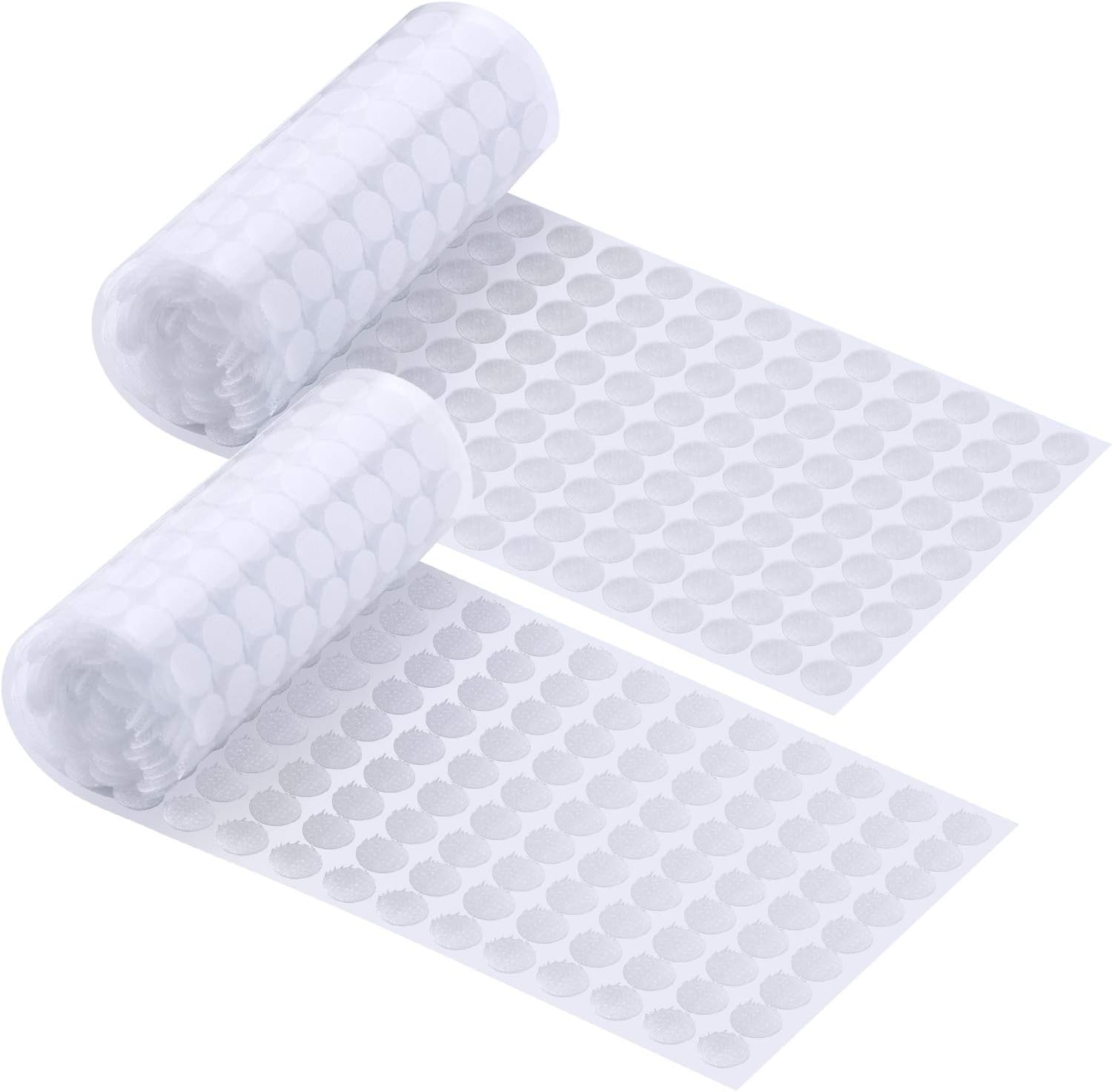 VELCRO Brand Adhesive Dots Removable 3/8" 80 Count UV Resistant Crystal