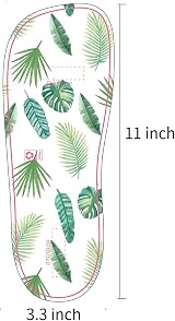 Reneebeautytan Economy 30 Pairs Palm Leaf Spray Tan Sticky Feet Pads Protectors view 2