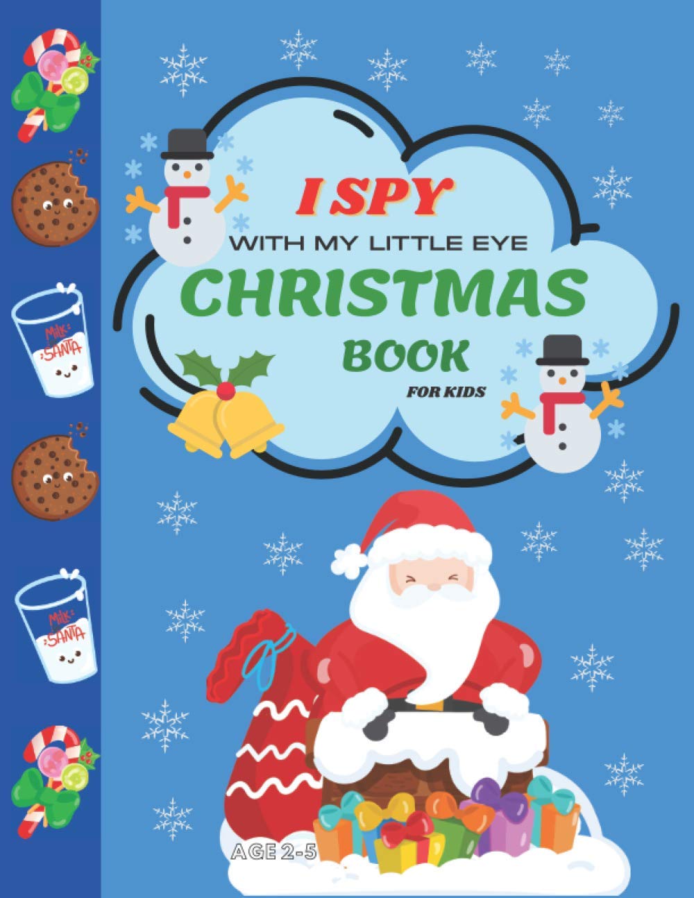 Santa's Little Spy kids shopping editorial image