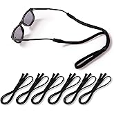 Glasses Strap,KOZR Sunglasses Strap,6 Pcs Adjustable Glasses Holder for Sunglass and Eyeglass,Eyeglass Chain