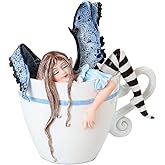 PG Trading PTC 4.75 Inch I Need Coffee Fairy Sleeping in Cup Statue Figurine