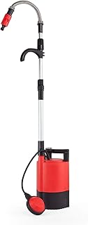 Grafner Regenfasspumpe 400 Watt, Fördermenge 5200 l/h, mit Teleskoprohr, Fassrandhalter, Regulierventil, Schmutzfilter Schwimmschalter, Förderhöhe: max. 11 Meter