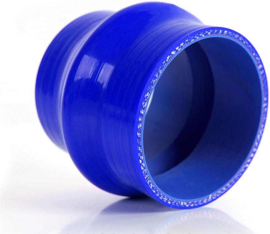 2pcs Tucool Racing Sh-003 1 5/8" 40mm Silicone Straight Hump Coupler Hose Silicon Turbo Pipe Blue