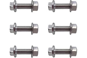 Bolts for Exhaust，Exhaust Flange Bolts，Exhaust Manifold Bolt Kit， Flanged Hex Head Bolts, Stainless Steel Exhaust Flange Nuts