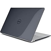 Batianda Crystal Case for Dell XPS 13 Laptop Copilot+ PC 13.4" Display 2024 Release Model 9345/9350 Lightweight Clear Hard Cover with Scratch-Resistant Protection, Easy Installation, Black