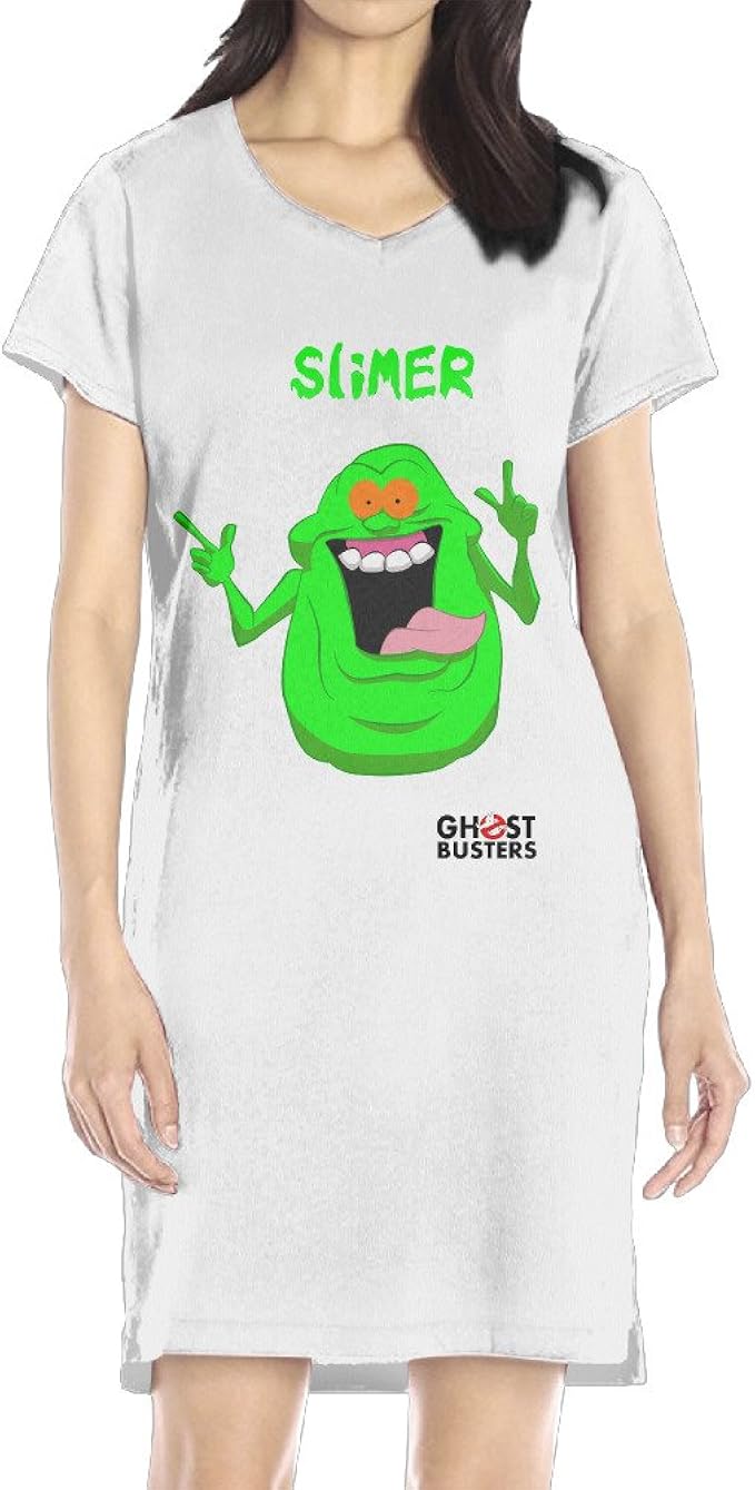 Amazon Co Jp Renna レディース 女ドレス 半袖ワンピース 今季最新 ゴーストバスターズ 体型カバー ストリート 伸縮性 White X Large 服 ファッション小物