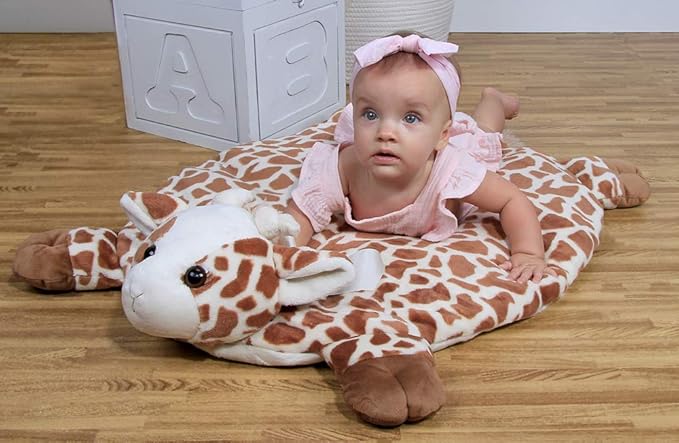 giraffe tummy time mat