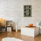 Ohmywor Brick Wallpaper Self Adhesive White 600cm Peel and Stick 44.5x600CM view 7