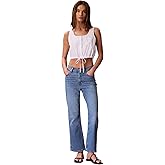 Calvin Klein Womens High Rise Ankle Bootcut Jeans