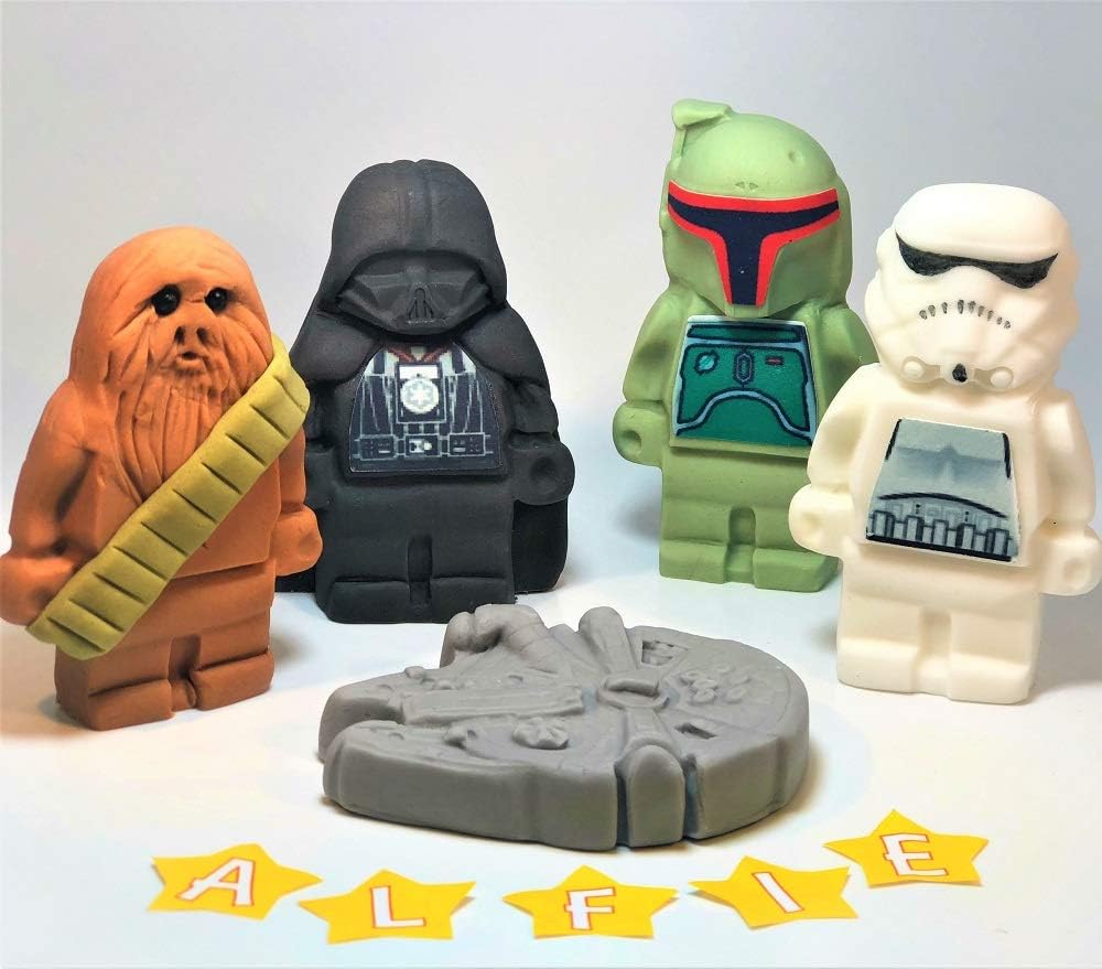Star Wars Cake Toppers Edible Icing Personalised Any Name Birthday