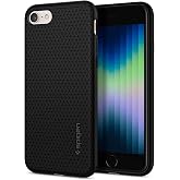 Spigen Liquid Air Armor Designed for iPhone SE 2020 Case/Designed for iPhone 8 Case (2017) / Designed for iPhone 7 Case (2016) - Black