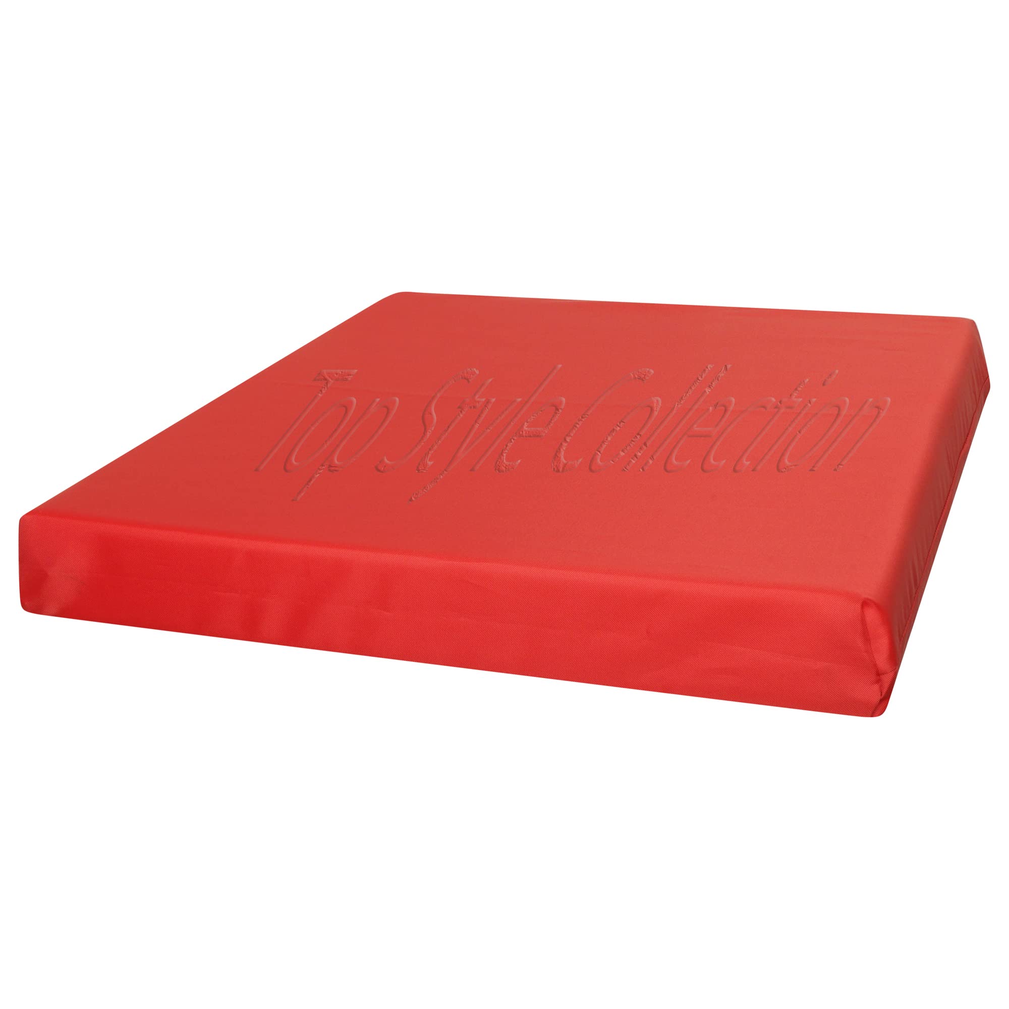 TOP STYLE COLLECTION Waterproof Chair Cushions Seat Pads Cushion Pad Indoors Outdoors Water Resistant Material Kitchen Dining Living Room Patio Garden Office Coffee Shop (16'' X 18'' X 2'', Red)