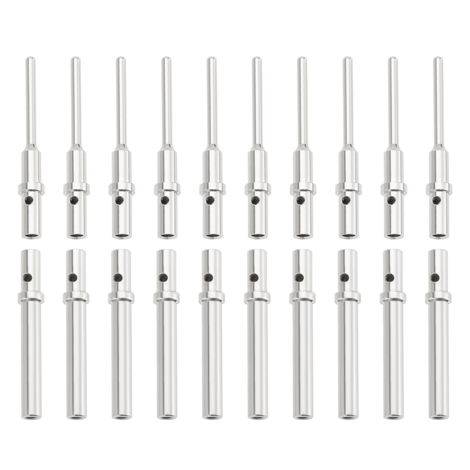 ECSiNG 10 Sets 20 Pin Electrical Wiring Crimp Terminal DTM Terminals 0460-202-20141 0462-201-20141 Compatible with Deutsch 20-24 AWG Male and Female